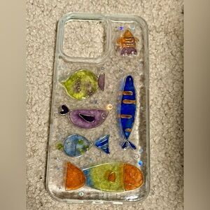 Handmade Resin Fish iPhone 16 Pro Max Case
